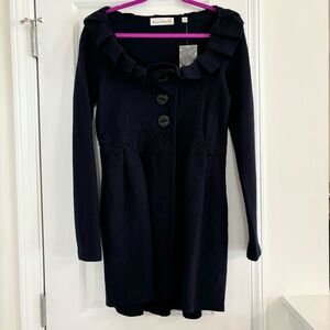 Anthropologie Charlie & Robin Wool Sweater Coat Size Medium